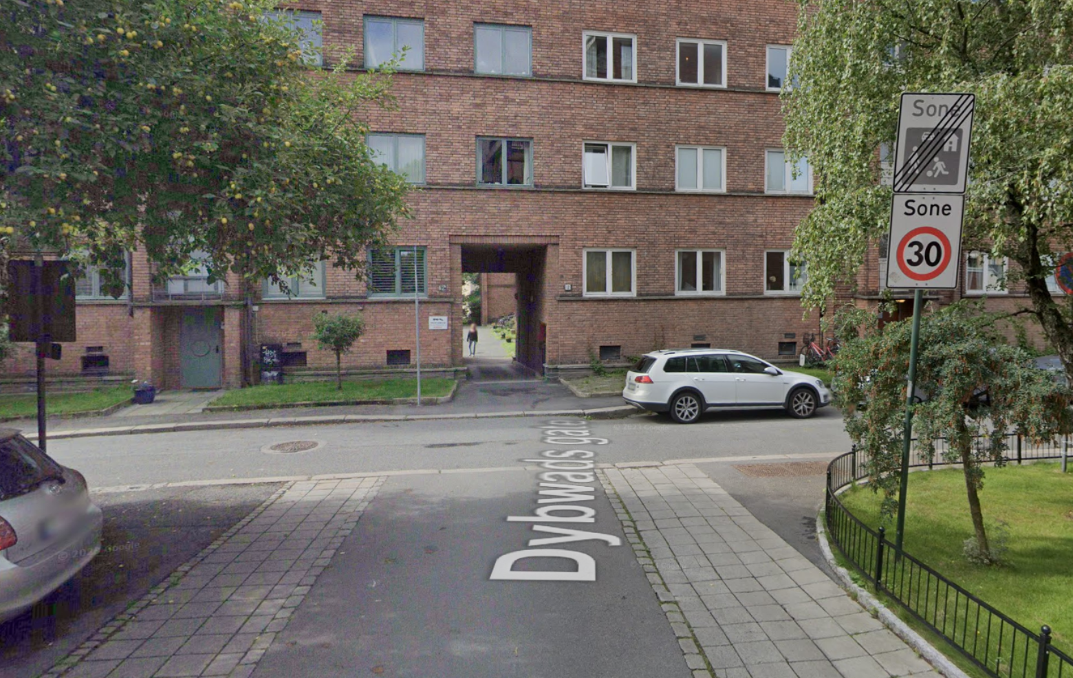 Bilde av slutt på gatetun-skiltet