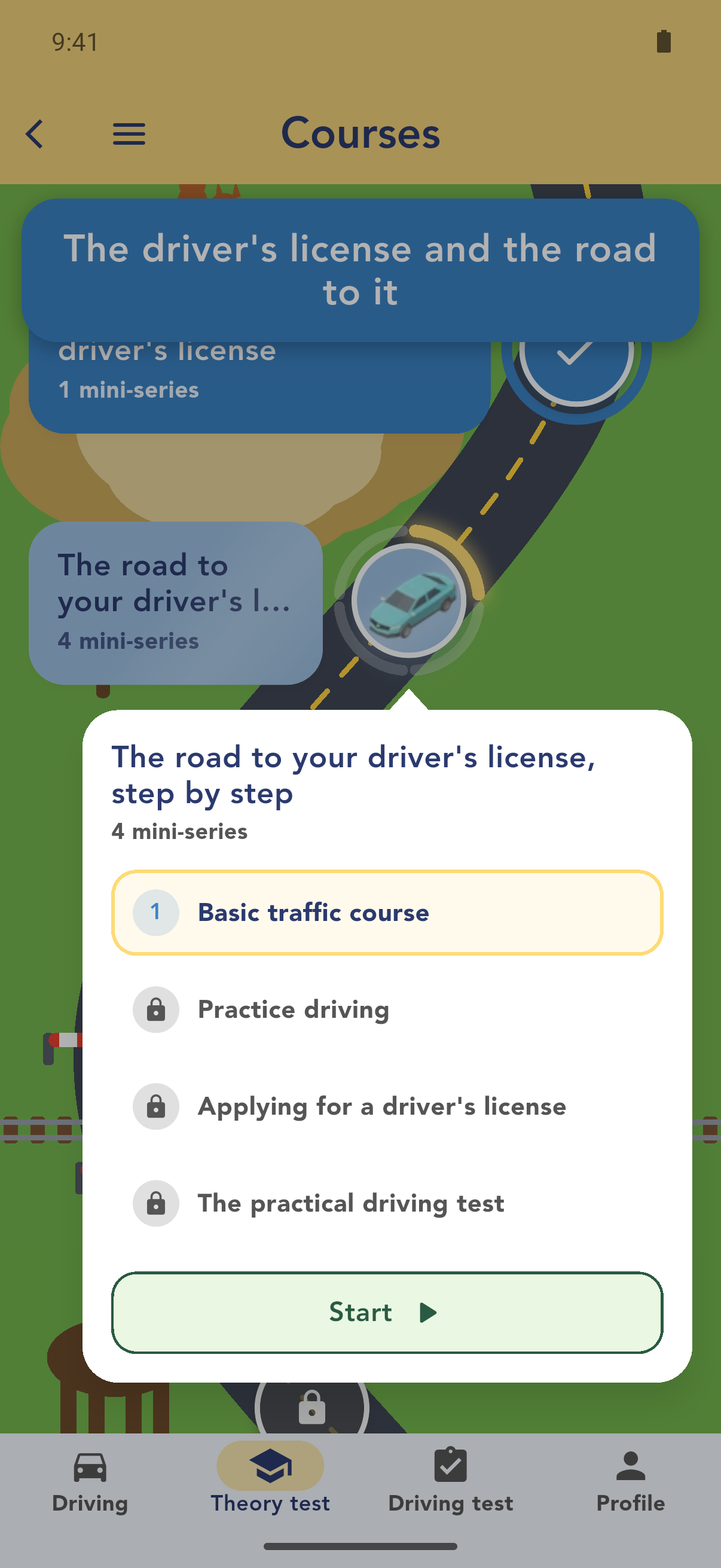 An opened chapter in the theory course with mini courses