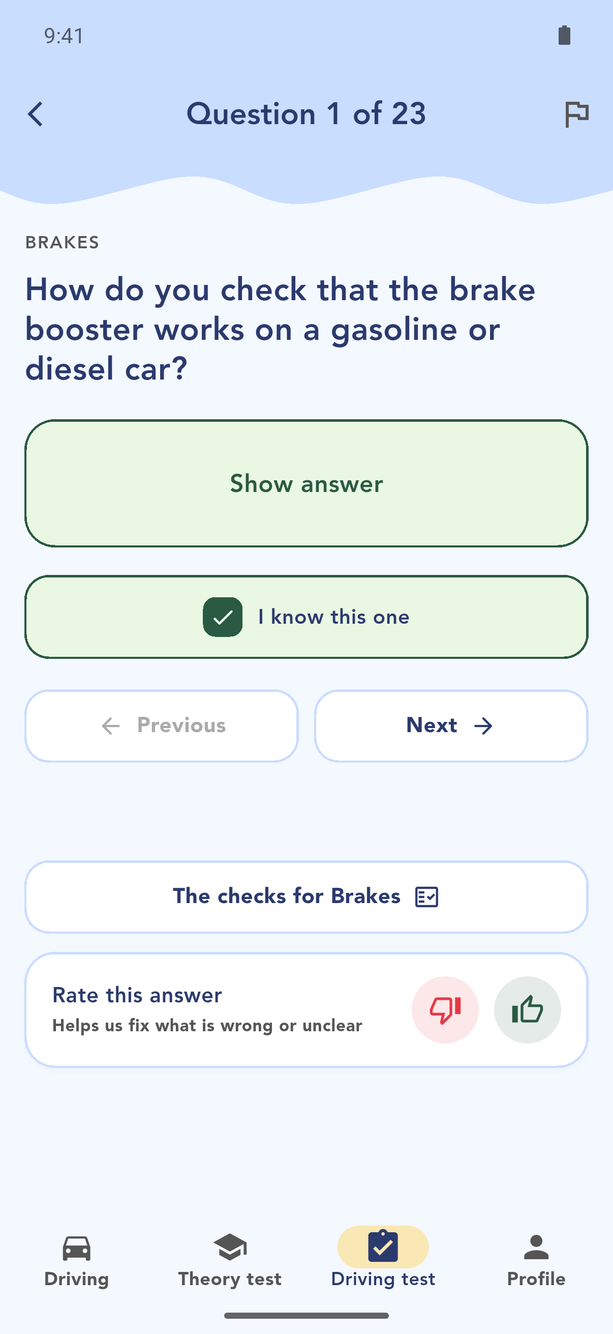 A safety check question about the brake booster