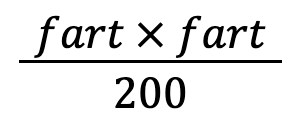 fart*fart/200