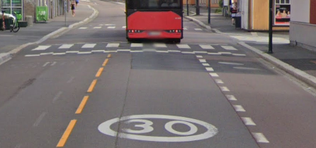 Bilde av fartsgrense 30 symbolet