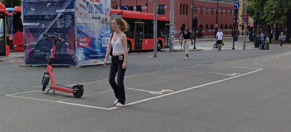 Bilde av parkering for liten elektrisk motorvogn med symbol