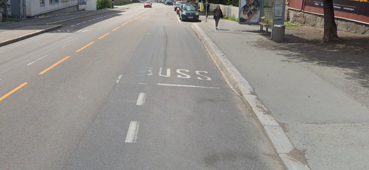 Bilde av tekst symbol for bussholdeplass
