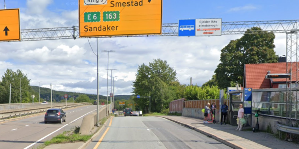 Bilde av kollektivfelt for buss-skiltet