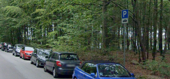 Parkeringsskilt med personbil symbol