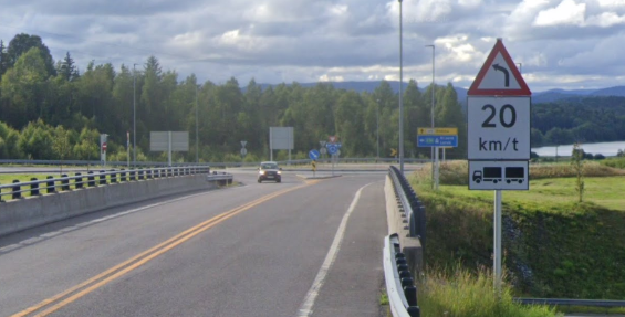 Farlig sving for vogntog