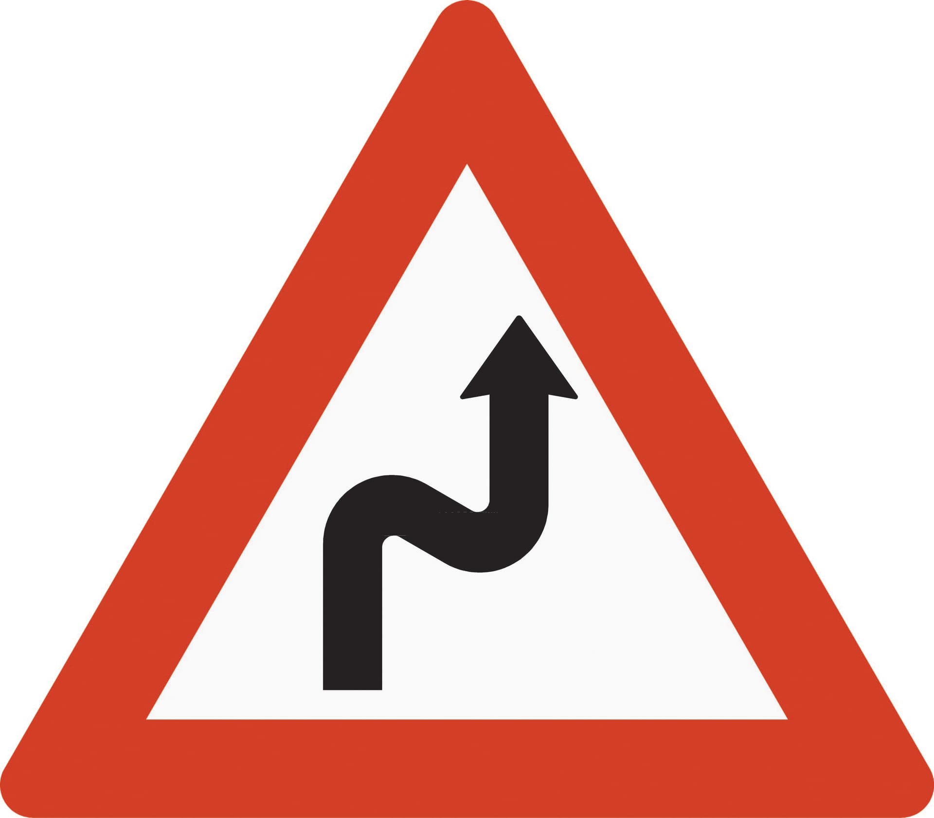 Dangerous curves, the first to the right