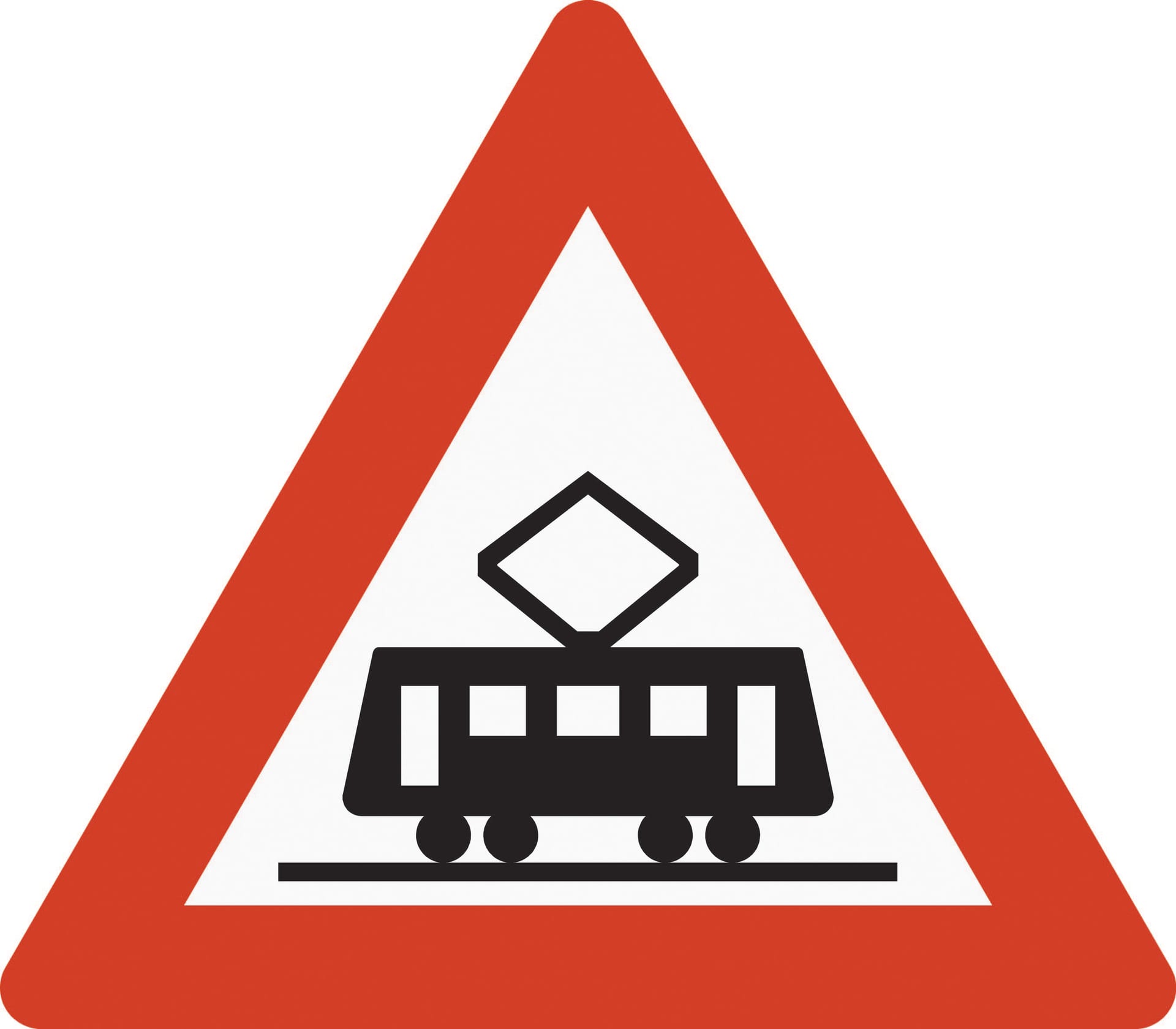 Warns of a tram
