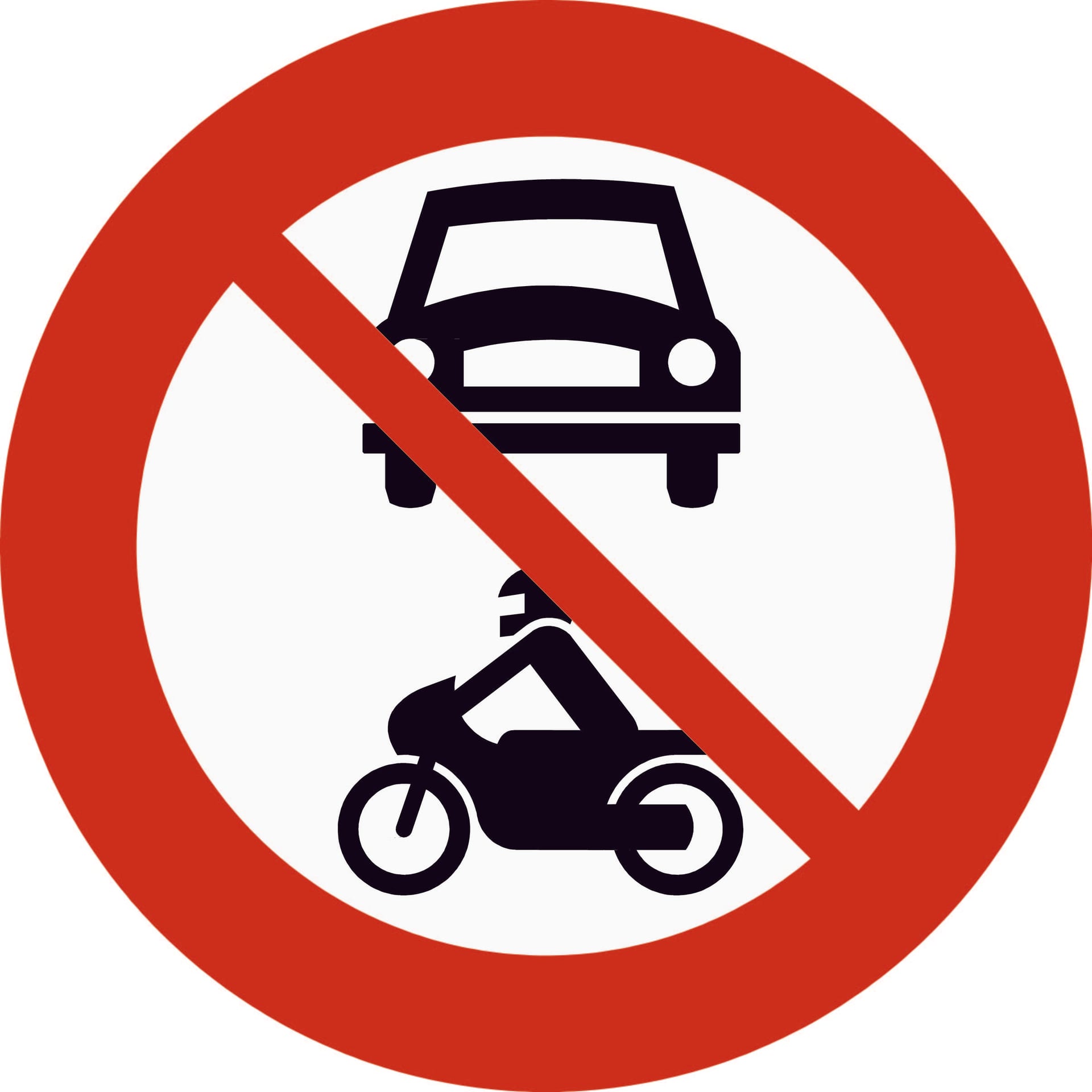 Forbudt for motorvogn