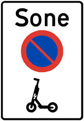 Parkeringsforbudssone for liten el‑motorvogn
