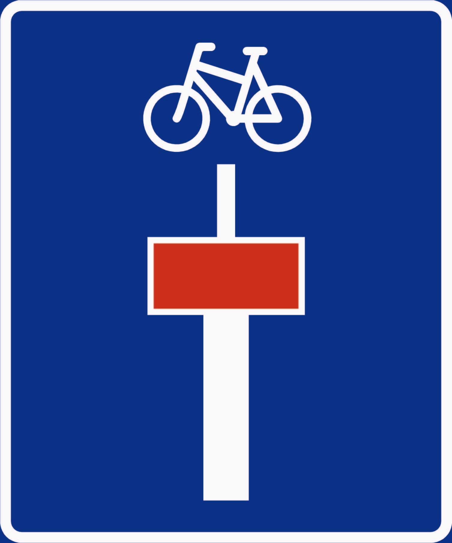 Dead end (open to pedestrians and cyclists)