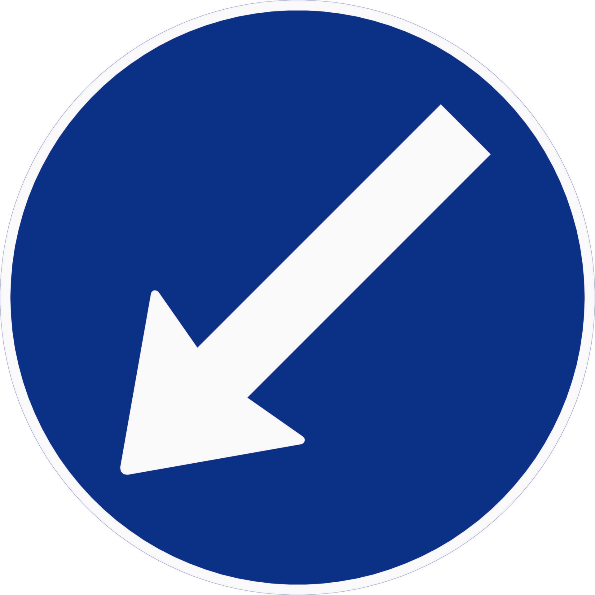 Påbudt kjørefelt (venstre)