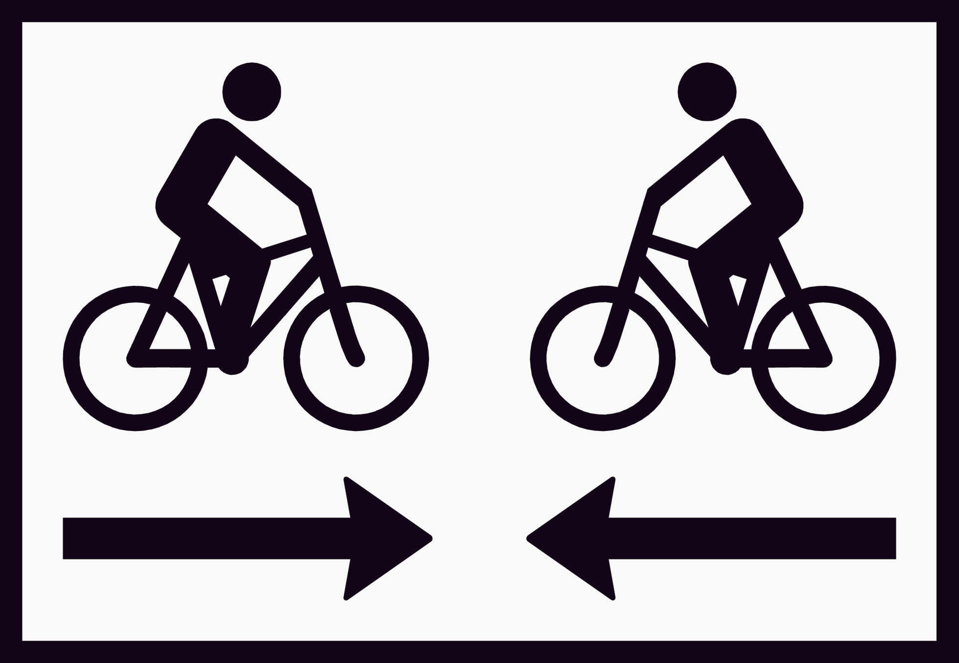 Bicycle traffic in both directions