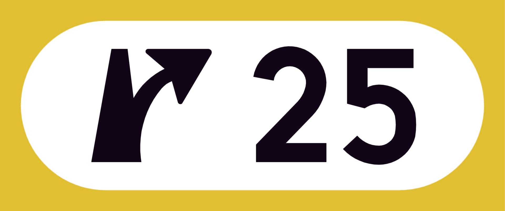 Junction number on a two-lane road