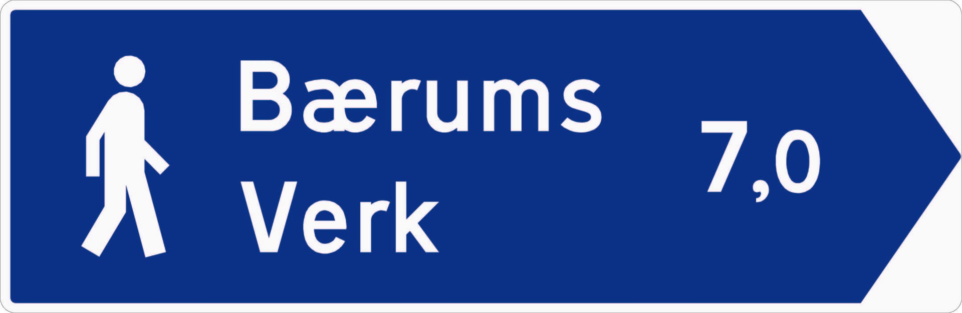 Vegviser for gangtrafikk