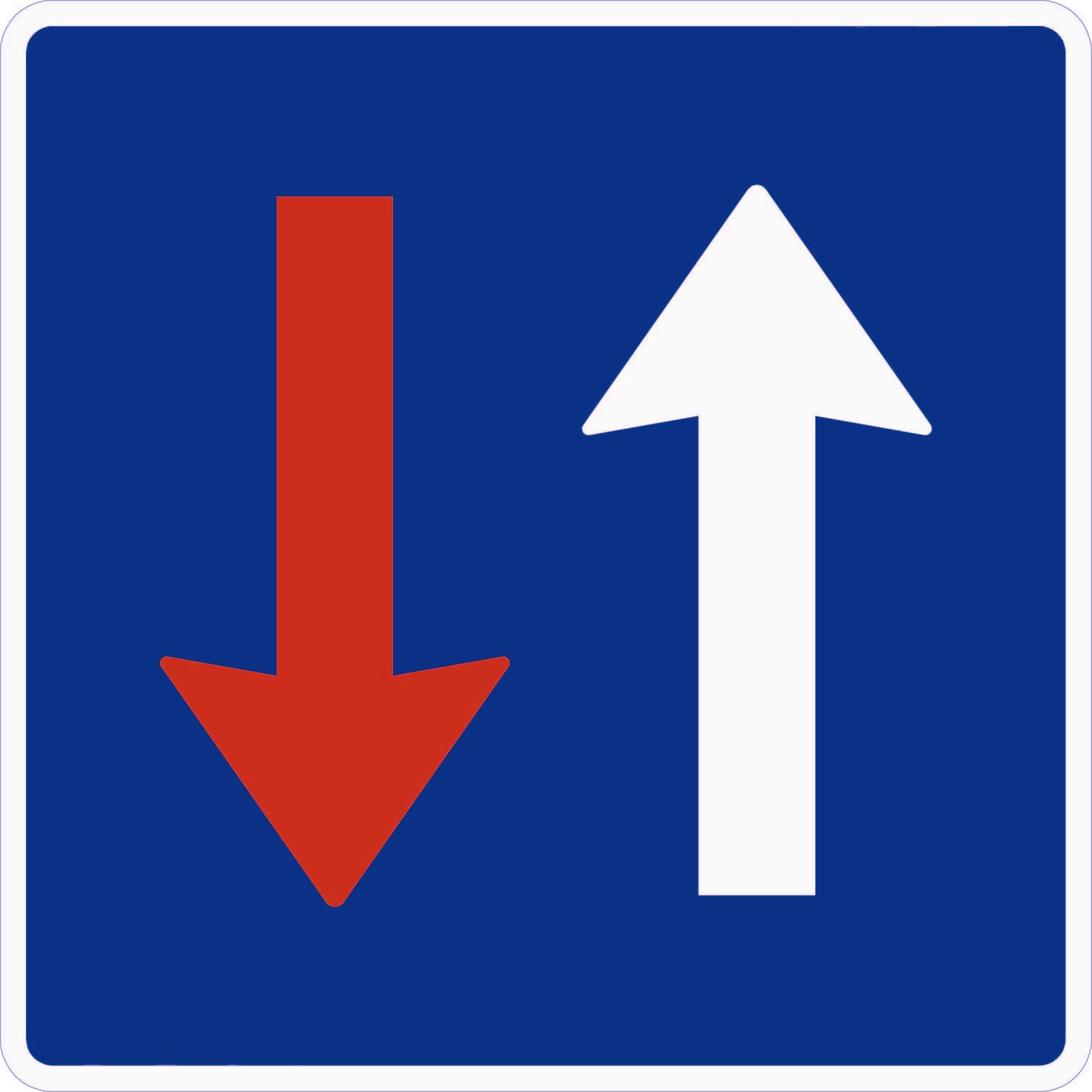 Oncoming traffic must give way
